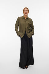 Vero Moda Camisa safari manga comprida Verde