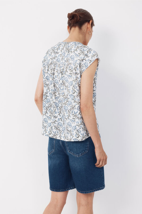Cortefiel Entredos blouse Printed green