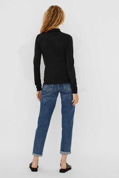 Cortefiel High neck jumper Black