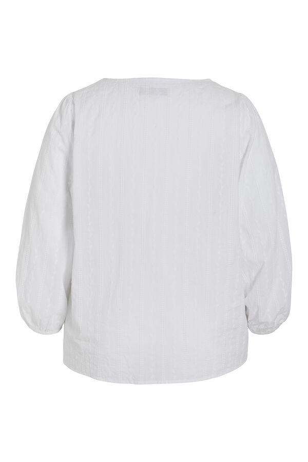 Cortefiel Curve half sleeve blouse White