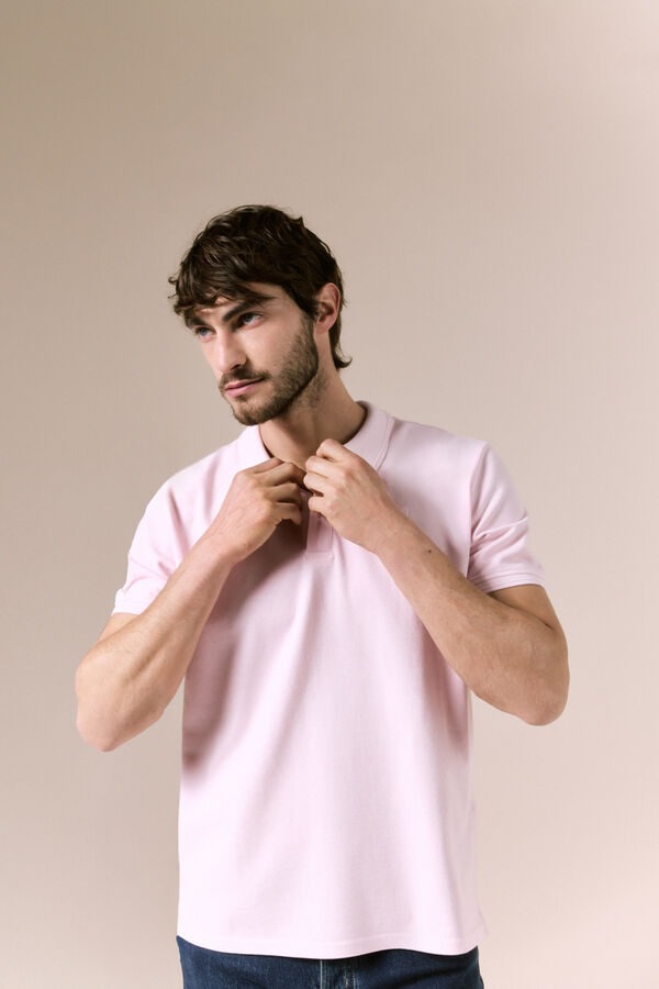 OOTO Polo b&aacute;sico em piqu&eacute; lavado Subiu