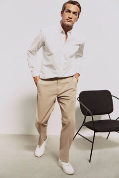Cortefiel Classic fit chinos Camel