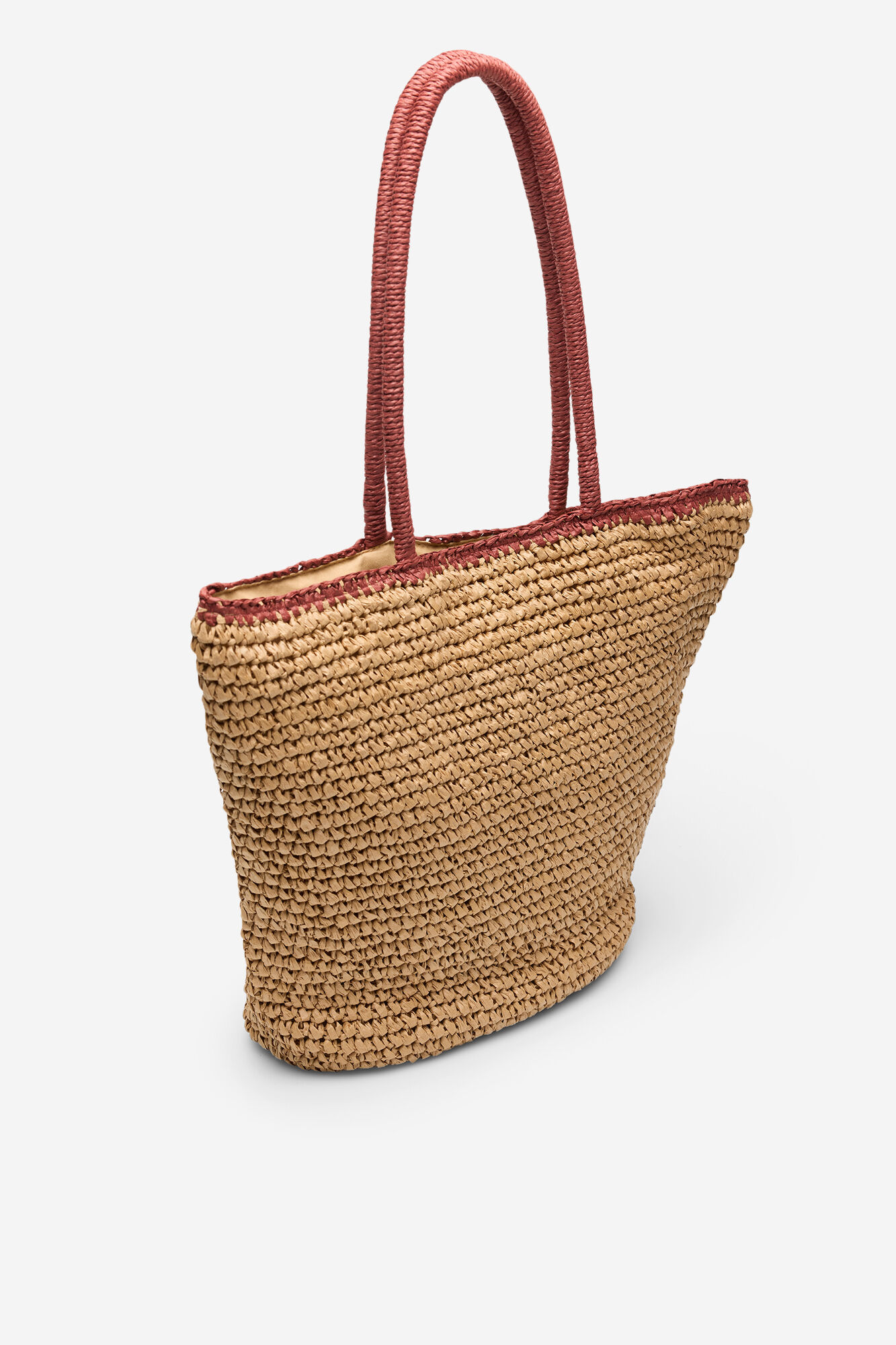 Cortefiel Raffia shopping bag