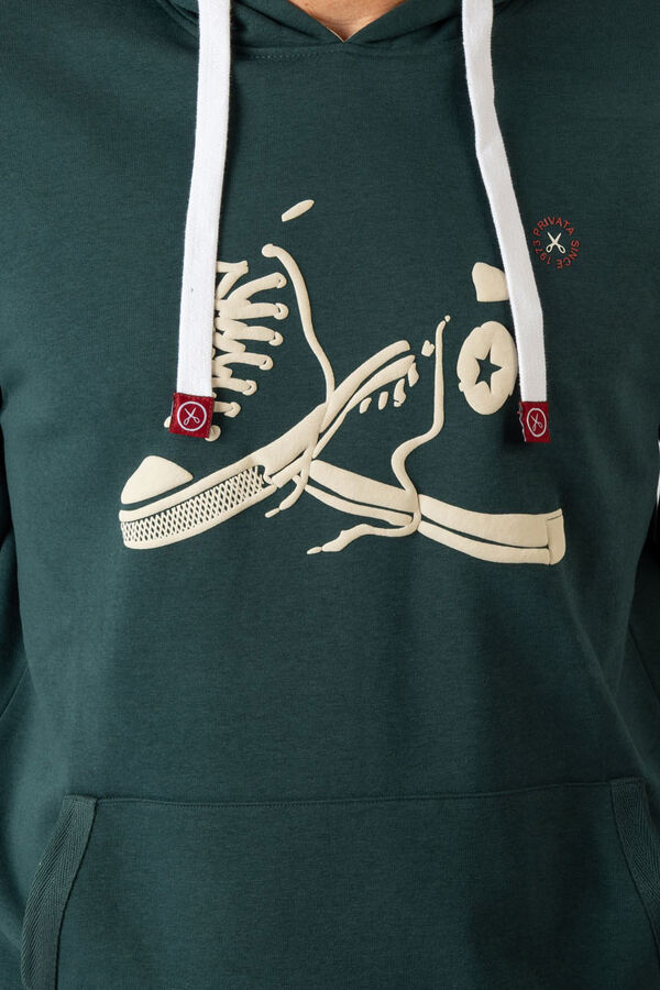 Privata Sweatshirt com capuz e bolsos Verde