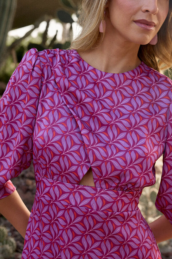 Polín Et Moi Maraba print dress Pink