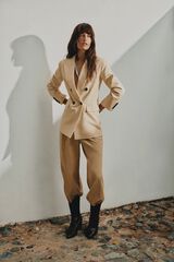 Slowlove Double-breasted blazer Beige