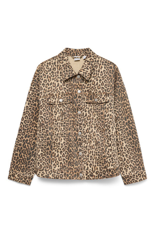 Vero Moda Animal print jacket Nude