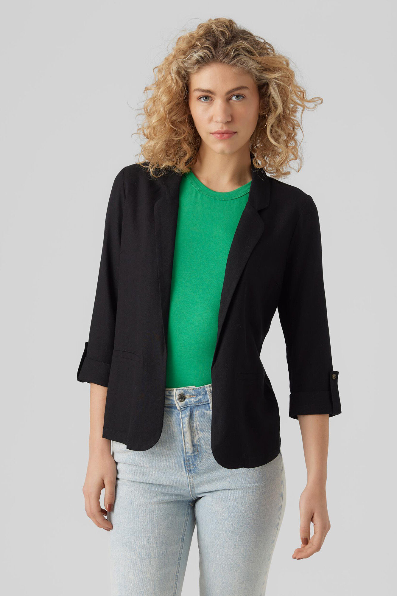 Open front blazers top