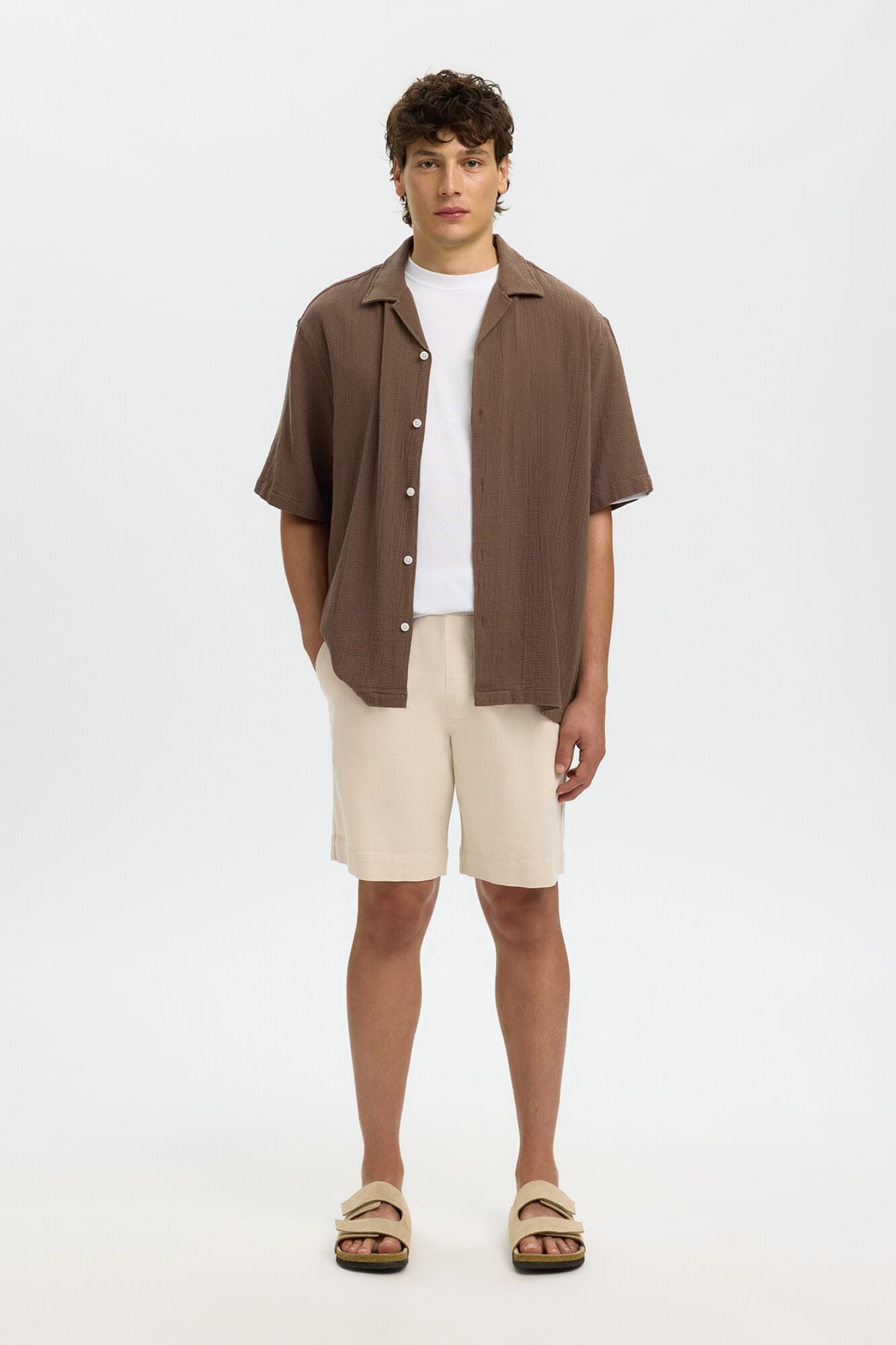 Selected Pantal&oacute;n corto de con bolsillos laterales