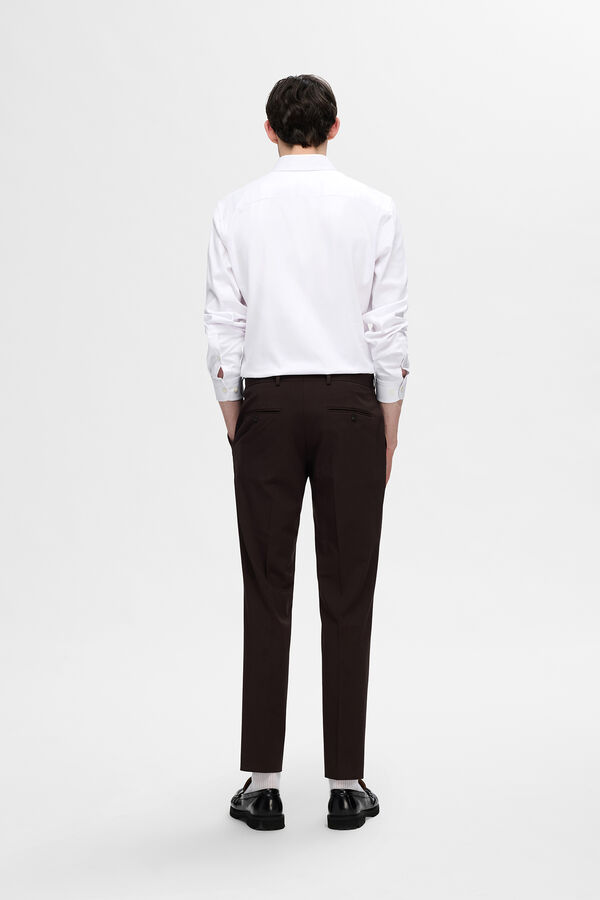 Selected Camisa social slim fit Branco