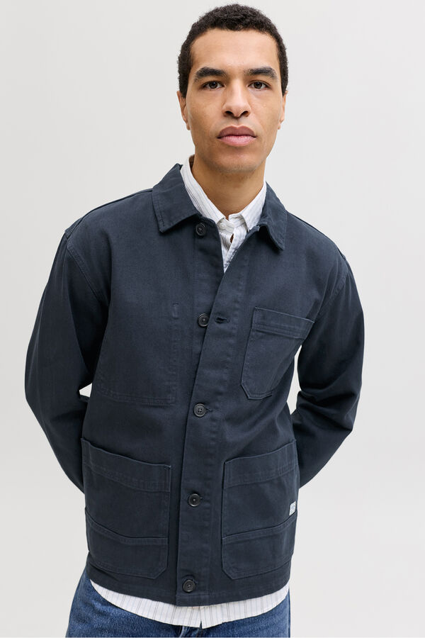 Jack & Jones Sobrecamisa b&aacute;sica manga comprida Azul