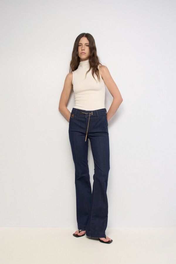 Salsa Jeans Chino Secret push in Azul