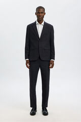 Selected Blazer de lã slim fit Azul