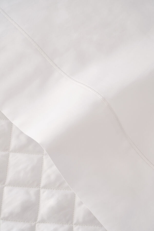 Cortefiel Juego de Sábanas New York  cama 150-160 cm Blanco