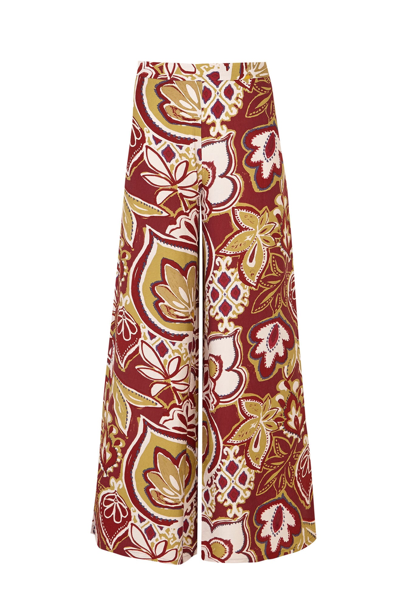 Cortefiel Printed wide-leg trousers