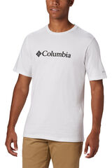Cortefiel Camisola manga curta Columbia CSC Basic Logo™ Branco