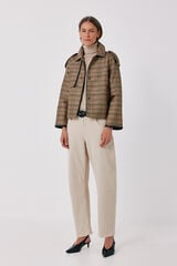 Cortefiel Satin-finish short trench Multicolour