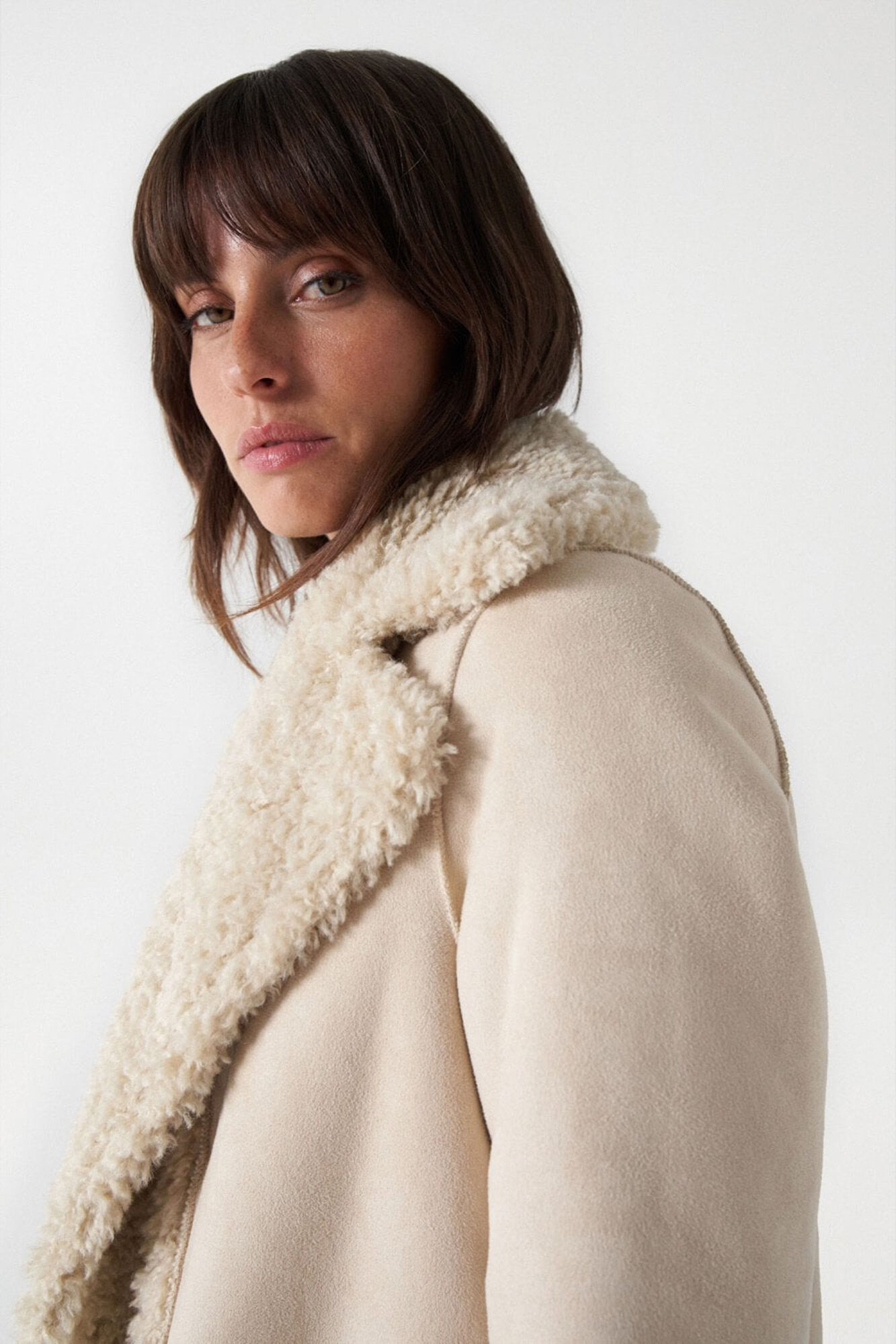 Women's reversible faux fur outlet coat