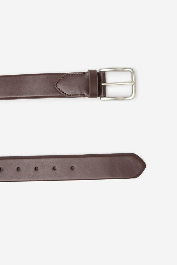 Cortefiel Stretch dress belt Dark brown