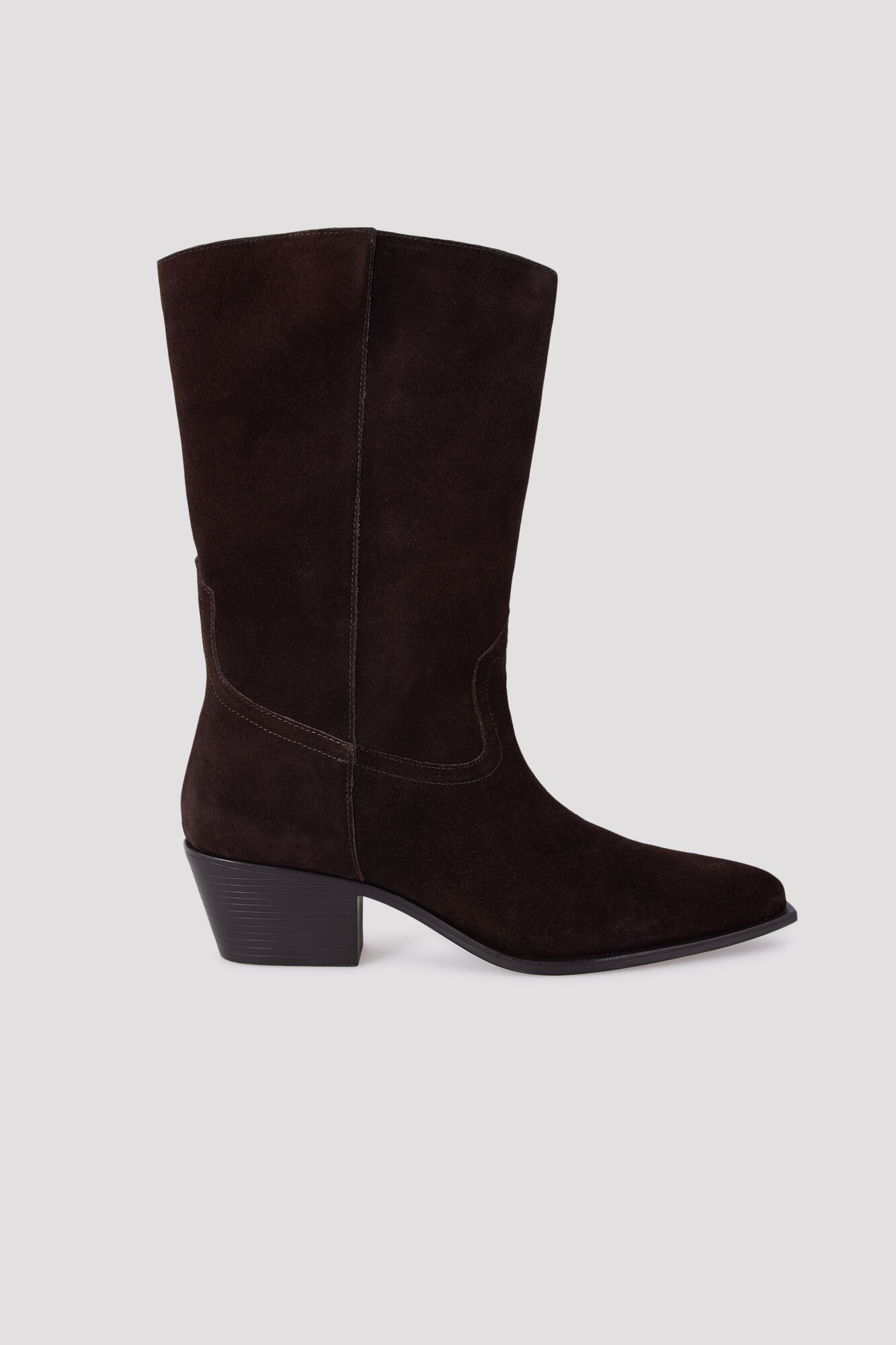 Cortefiel Mid-calf leather boot