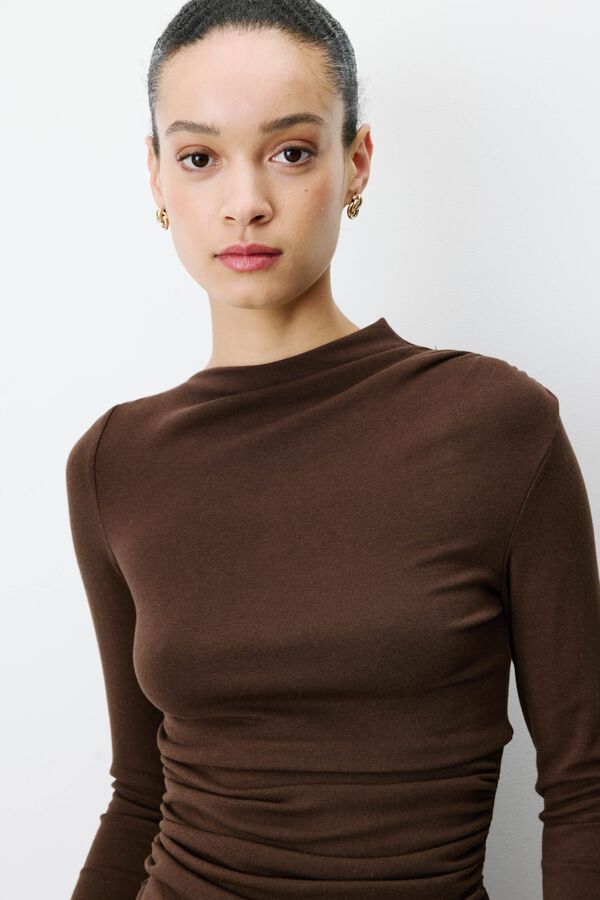 Grace & Mila Aurygny long sleeve T-shirt Dark brown
