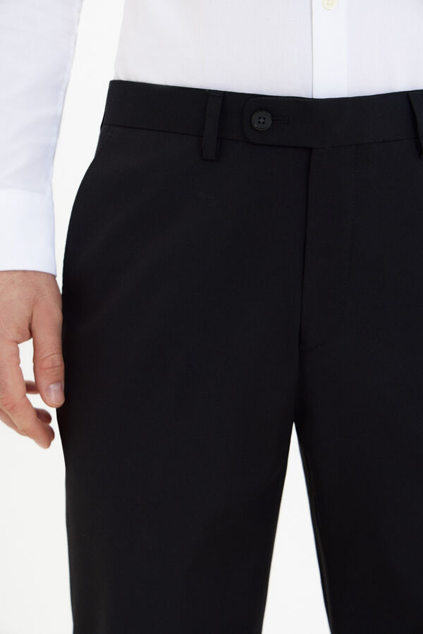 Cortefiel Black Serie XXI trousers Black