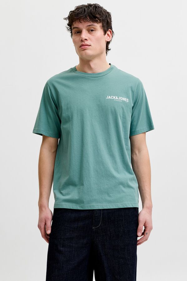 Jack & Jones Cotton logo T-shirt Dark green