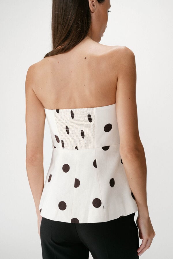 Grace & Mila Top estampado bolinhas Wixie Impress&atilde;o