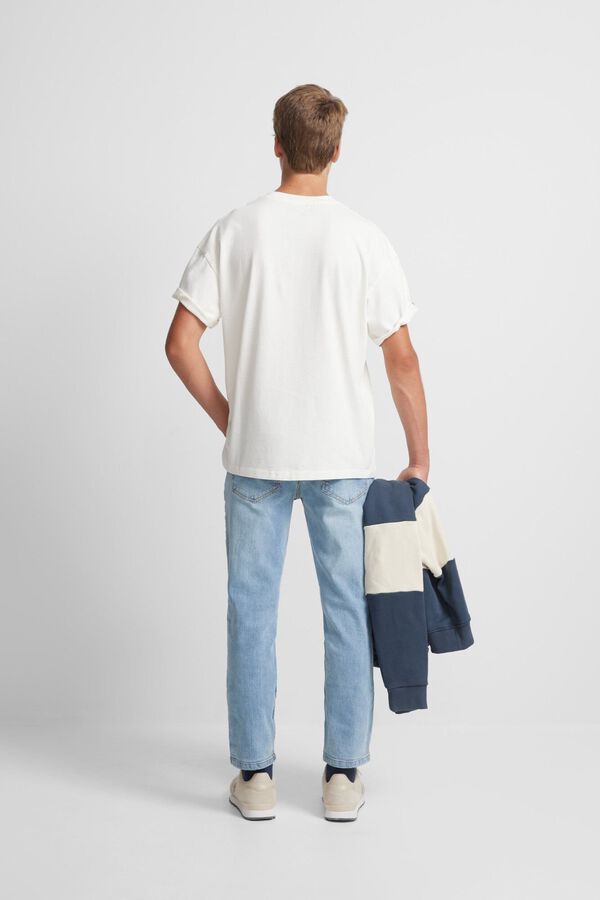 Silbon Special fit classic heritage t-shirt Beige