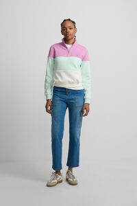 Silbon Sweatshirt feminina tricolor