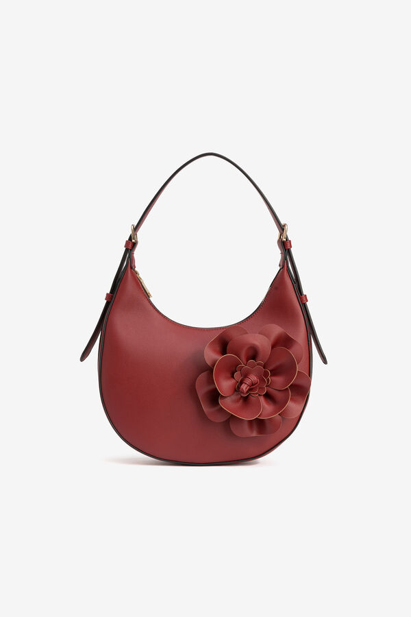 Vilanova Carteira com flor Vermelho