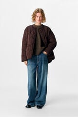 Object Puffer jacket Dark brown