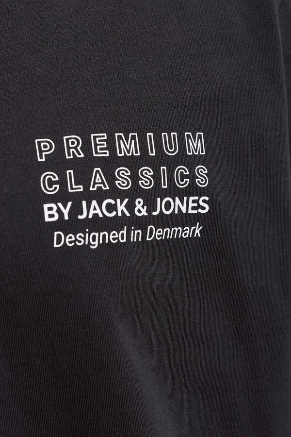 Jack & Jones Regular fit logo T-shirt Black