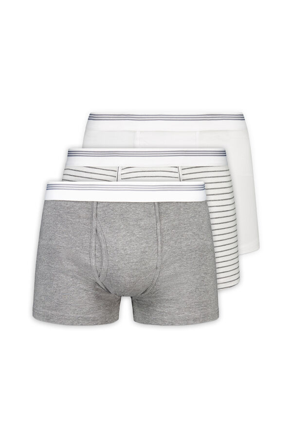Cortefiel 3-pack jersey-knit boxers White