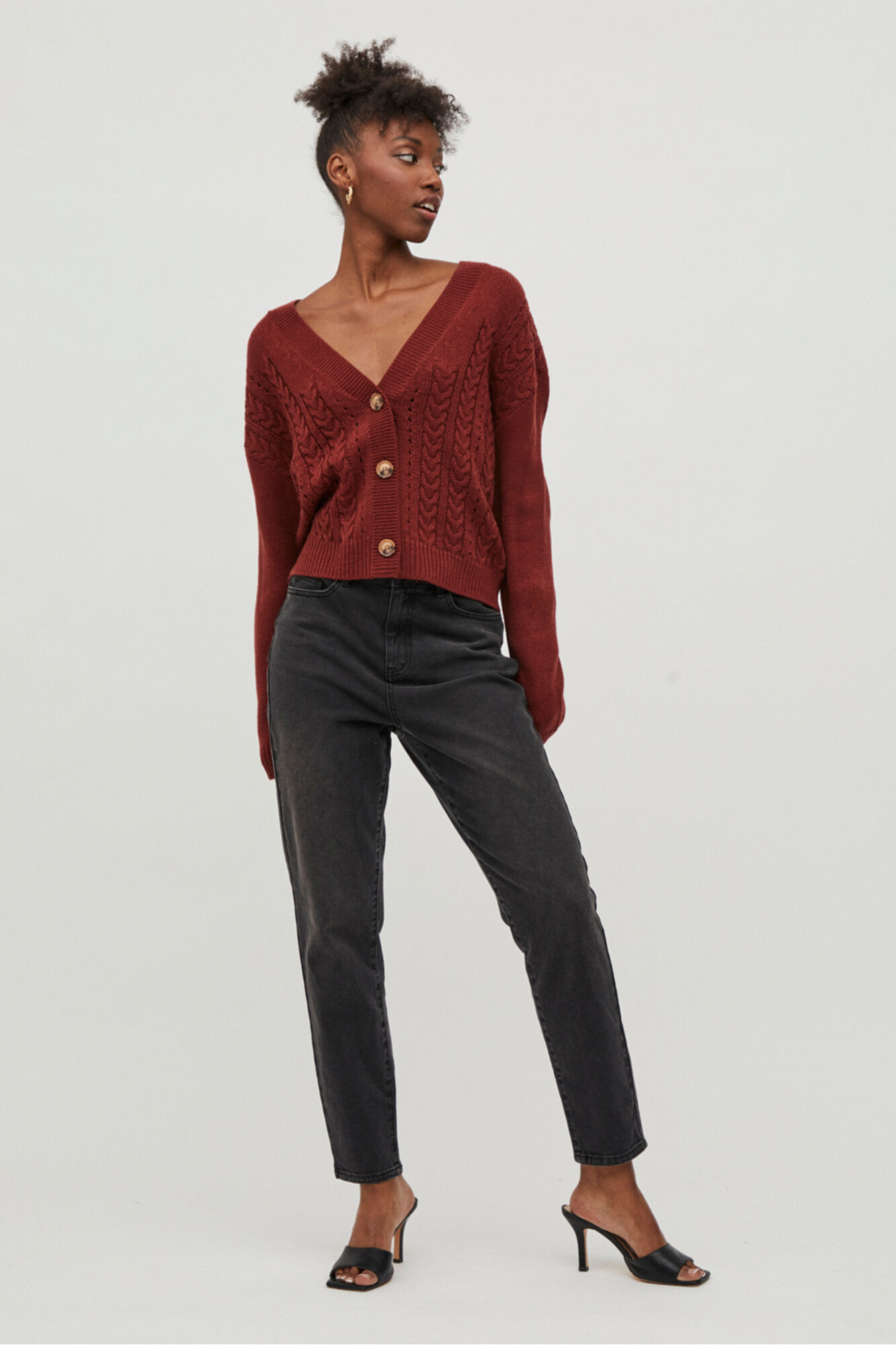 Jersey knit cardigan clearance