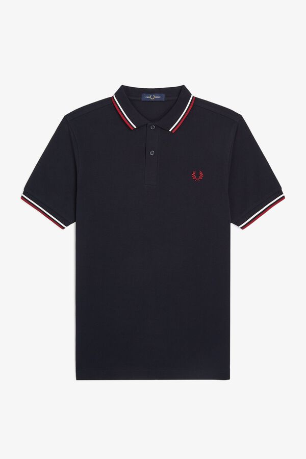 Fred Perry Polo em dois tons Fred Perry Azul