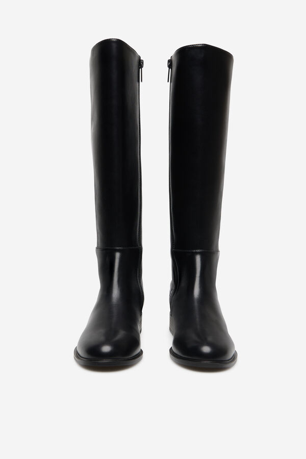 Cortefiel High elastic boot Black