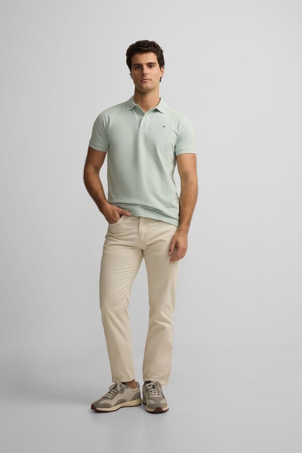 Silbon Polo cl&aacute;ssico liso Verde