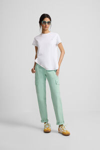 Silbon Calça cargo jeans