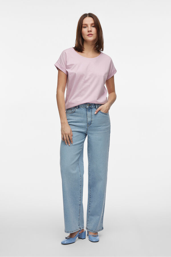 Vila Camiseta manga corta Lila