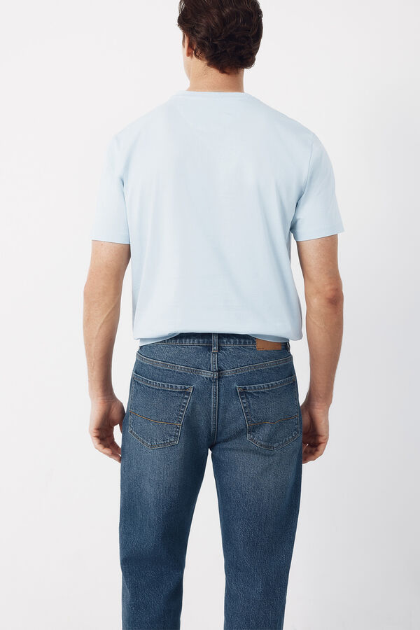 Cortefiel Lobster graphic T-shirt Blue