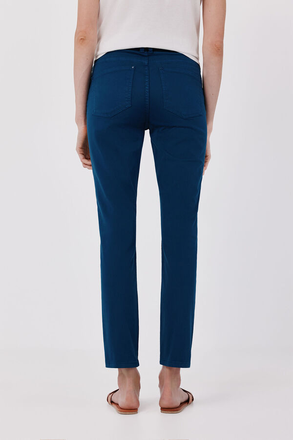 Cortefiel Jeans skinny crop color Azul