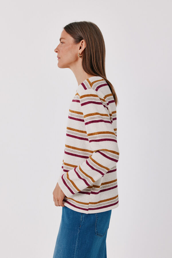 Cortefiel Chenille V-neck T-shirt Multicolour
