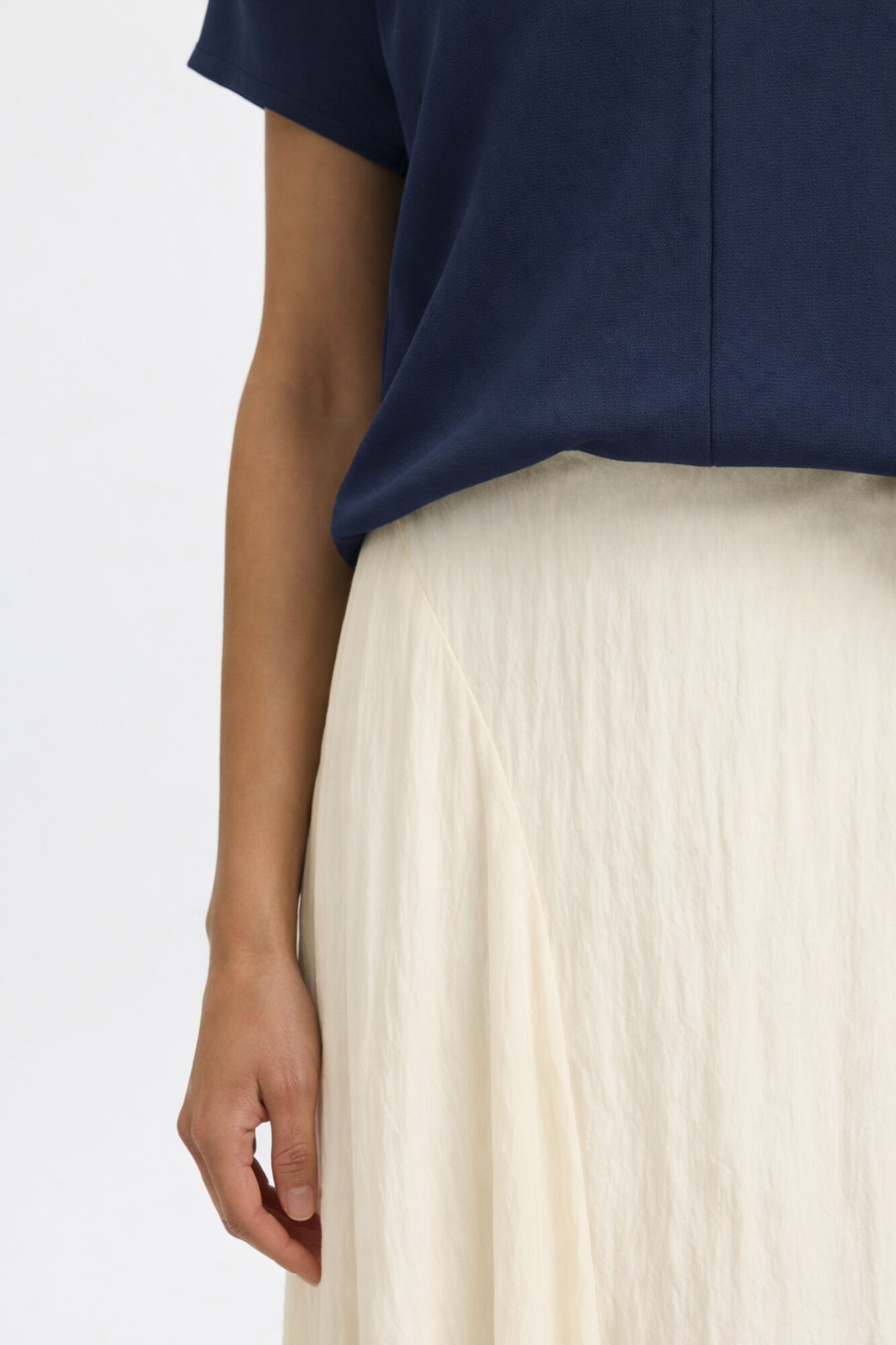 Selected Structured fabric long skirt