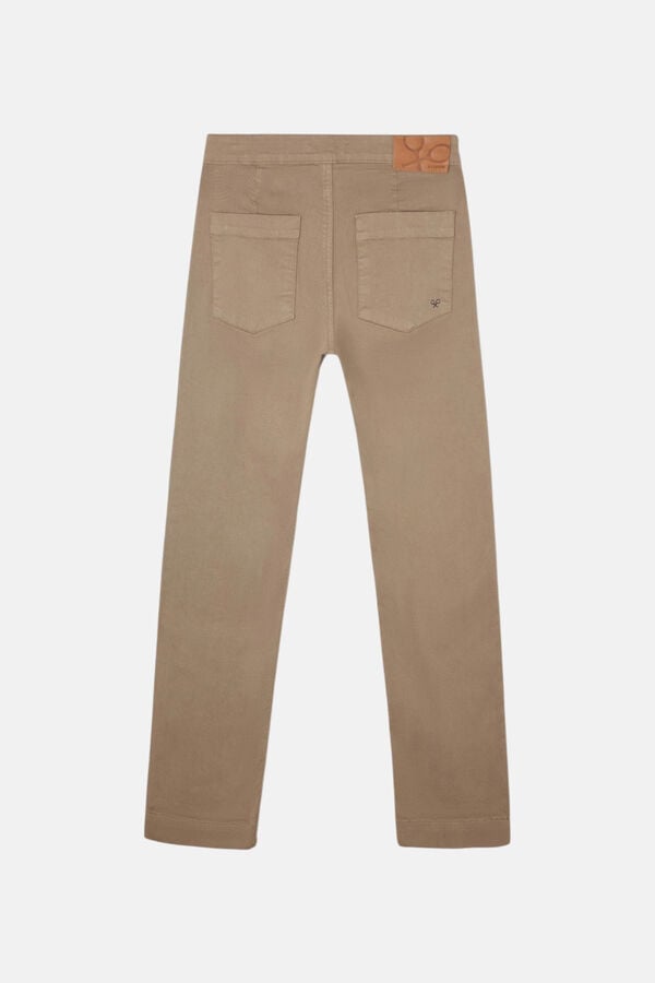 Silbon Cal&ccedil;a culotte estilo marinheiro denim Castanho