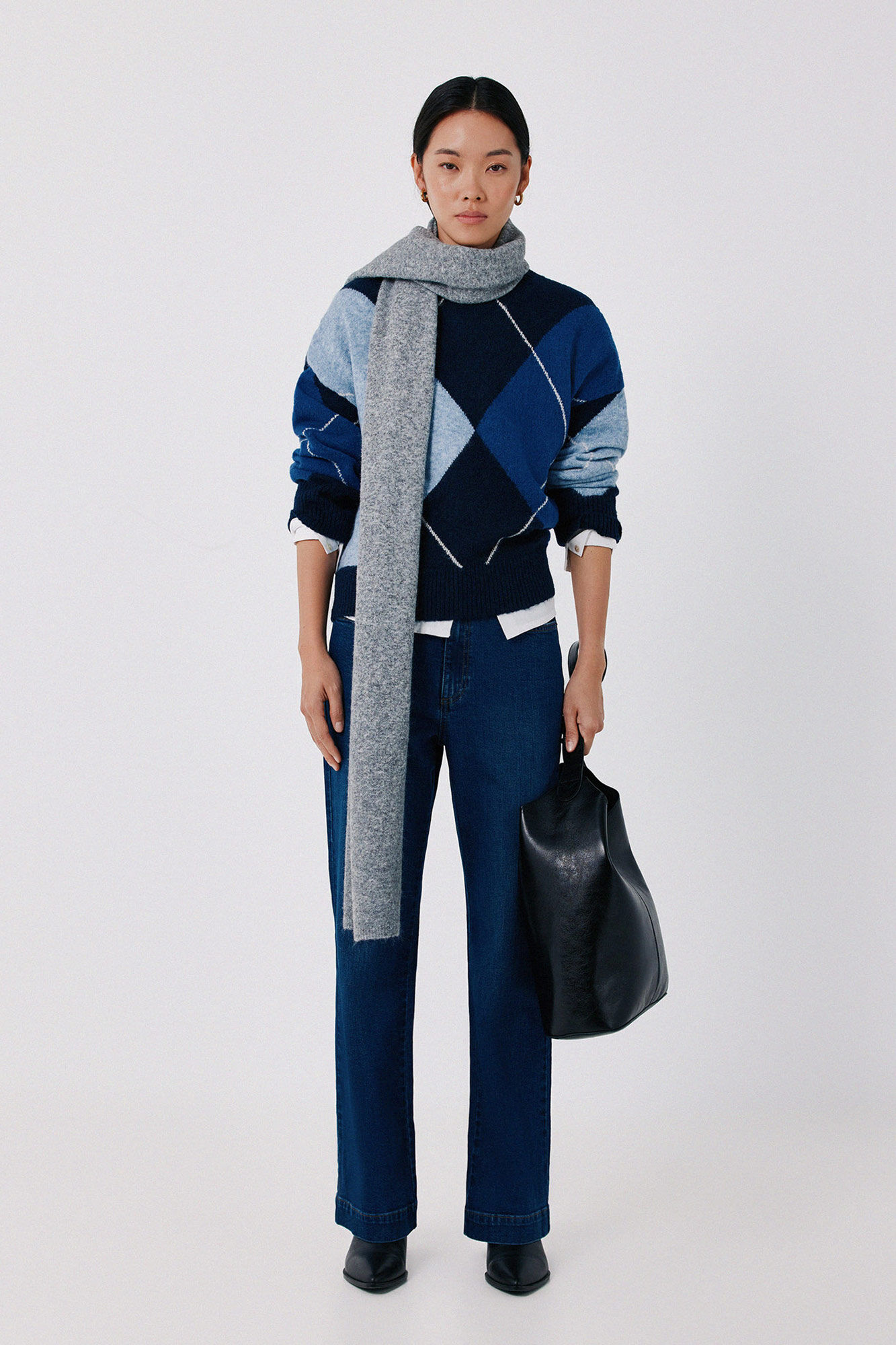 Cortefiel Soft diamond knit jumper