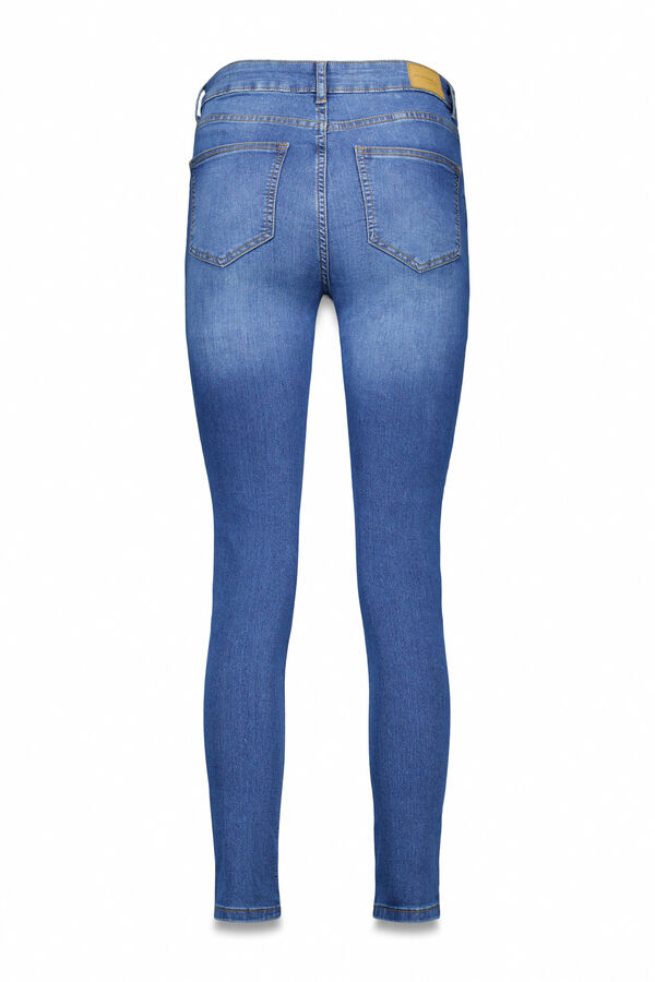 Cortefiel Palazzo pants with buttons  Blue