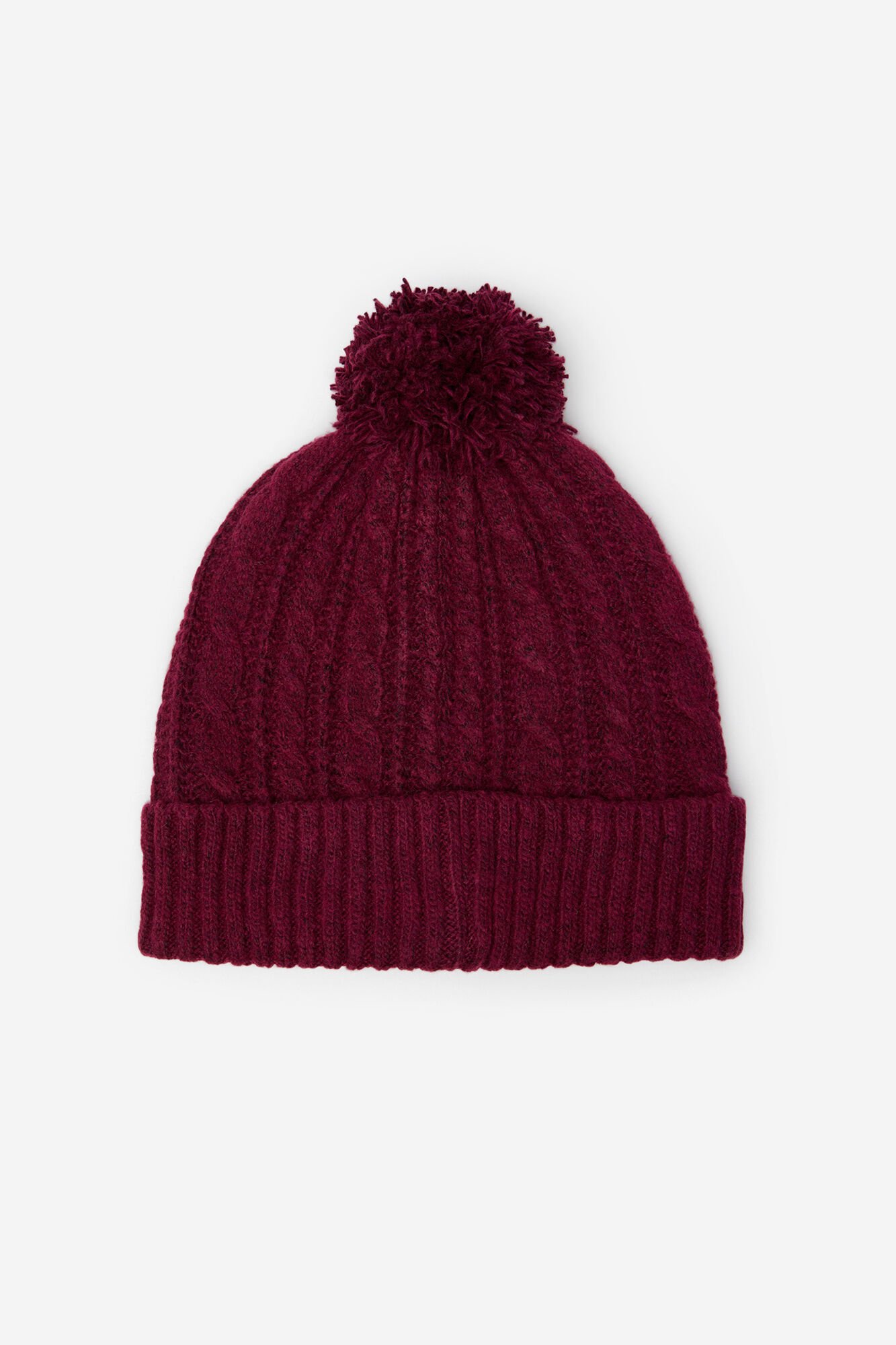 Cortefiel Pompom jersey-knit hat