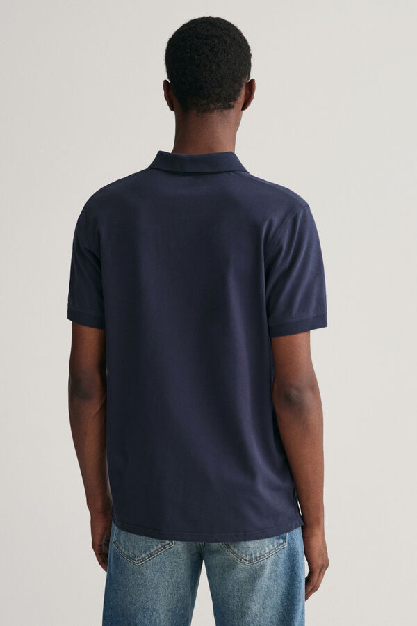 Gant Contrast piqué polo Navy