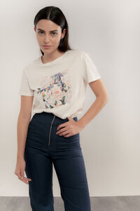 Cortefiel Dolores short-sleeved T-shirt Printed white